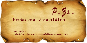 Probstner Zseraldina névjegykártya